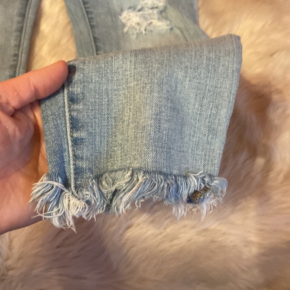 GAP true skinny raw hem distressed jeans sz 28 - Picture 7 of 12